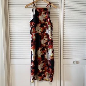 Floral Sleeveless Midi Dress